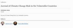 Accrual of Climate Change Risk in Six Vulnerable Countries_Editorial_Screenshot